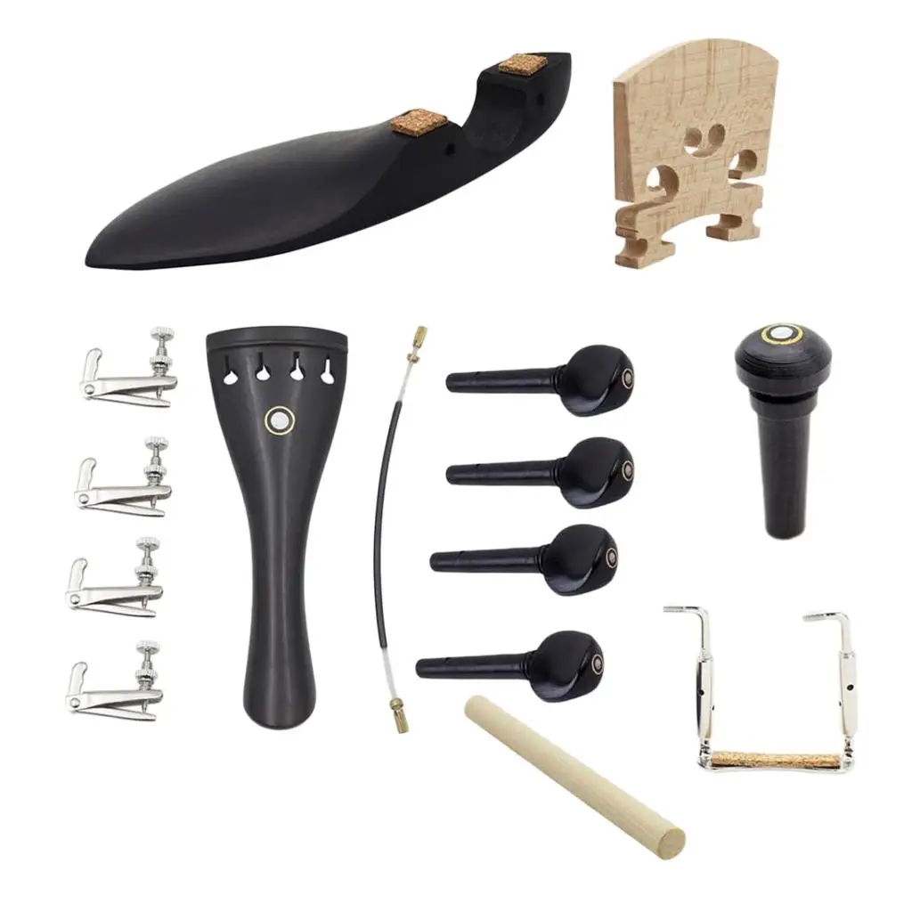 1 مجموعة الكمان كمان Chinrest الذيل جسر Chinrest للكمان 4/4 مقياس