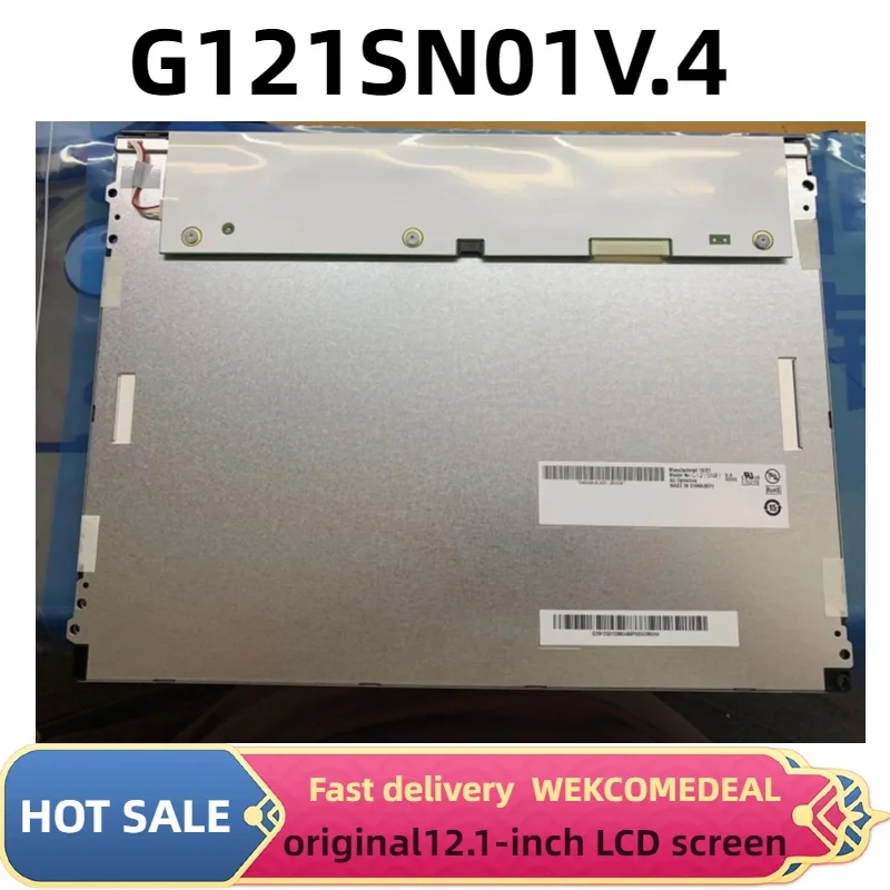Original G121Sn01 V4 12.1inch Industrial Screen, Available Model G121Stn01.0 Tm121Tdsg02 Tm121Sdsg01 Ba121S01-200 G121Xn01V.0 Ba