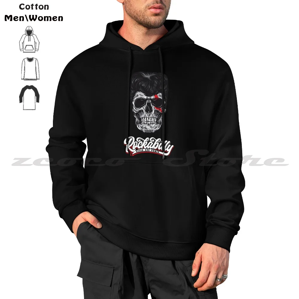 Black ? Speed And Power Hoodies  Long Sleeve Soft Casual Sweatshirt Speed Power Music Rocknroll Motorcycle 50S 60S Elvis