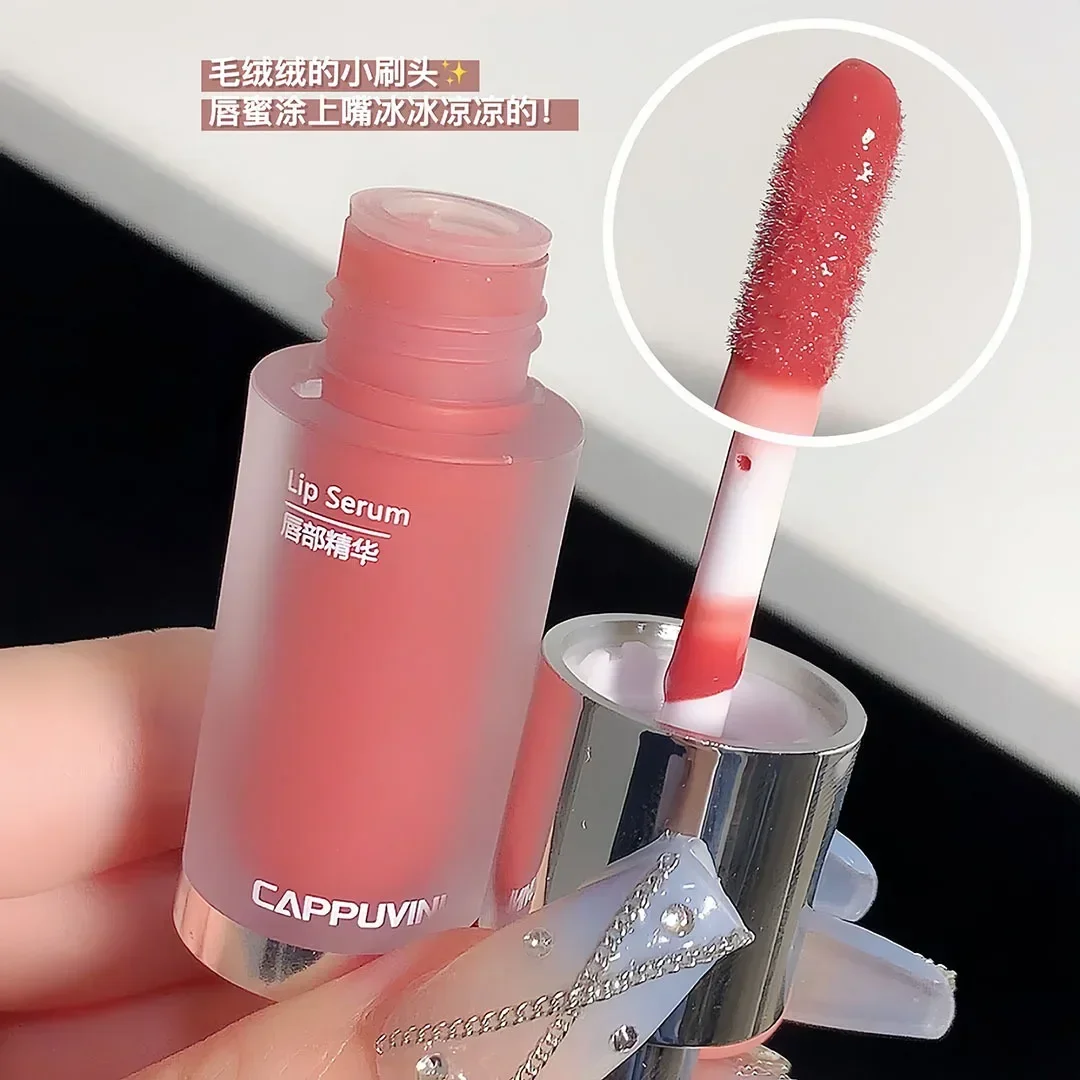 Mirror Nude Lip Gloss Dark Brown Red Lip Glaze Lasting Velvet Liquid Lipstick Women Makeup Cosmetic Gloss Lip Oil