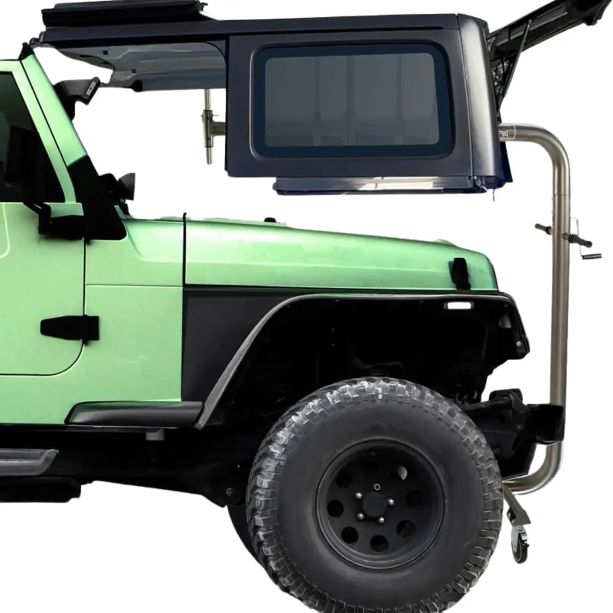 نظام إزالة وتخزين علوي صلب من TopLift PROS LIFTnGo متوافق مع Jeep Wrangeler 2 & 4 أبواب YJ وTJ وJK وJL و4XE وCompa