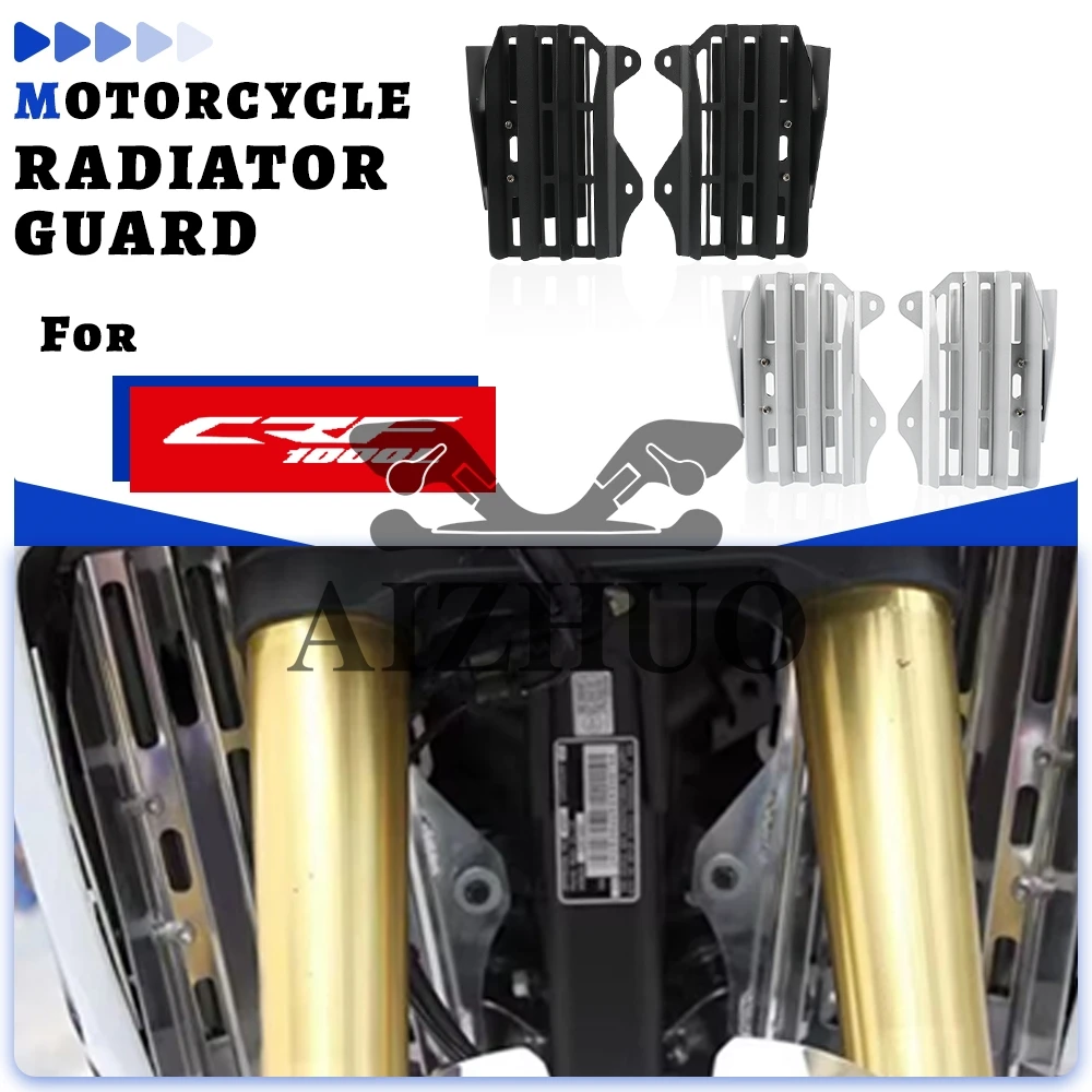 

For Honda CRF1000L 2016 2017 2018 2019 Radiator Grille Guard Grill Cover Protection CRF1000L Africa Twin CRF 1000 L Aluminium