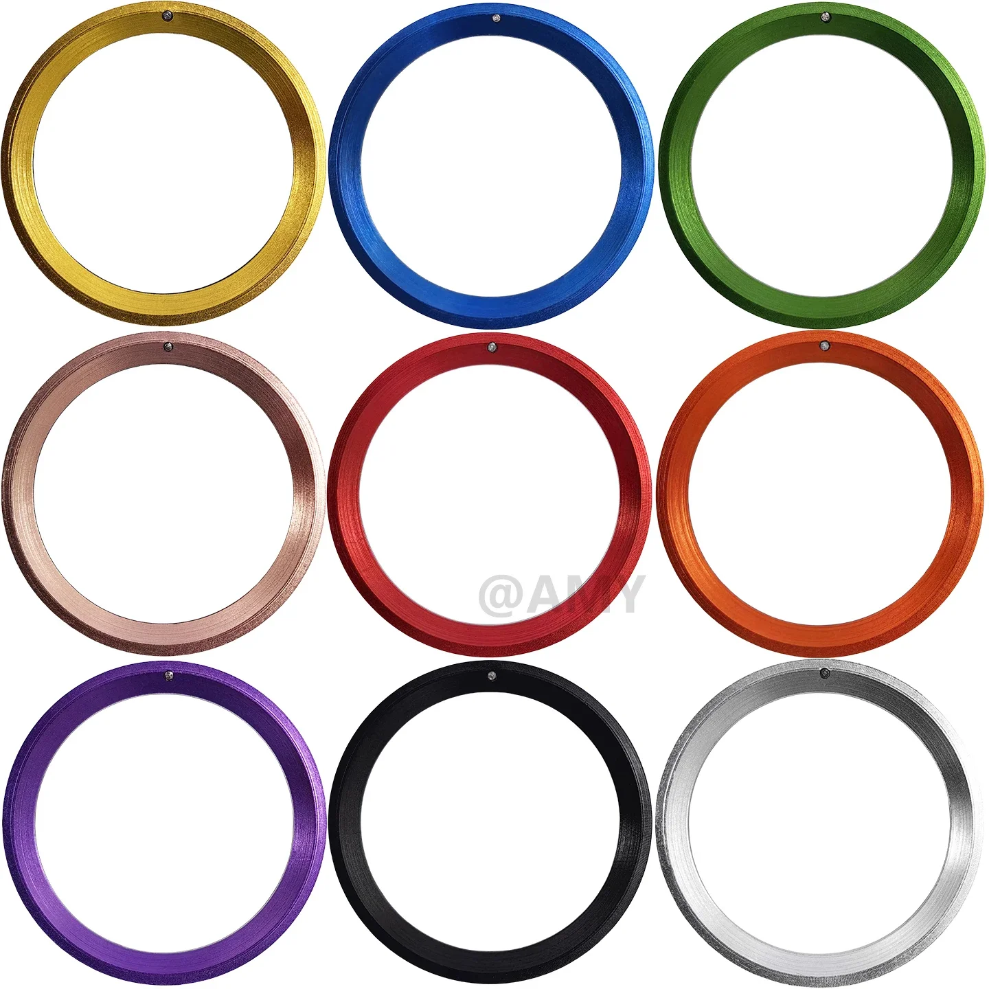 JGJB Watch bezel accessories with raised lettering style, aluminum bezel with multiple color options, 38 * 30.7mm