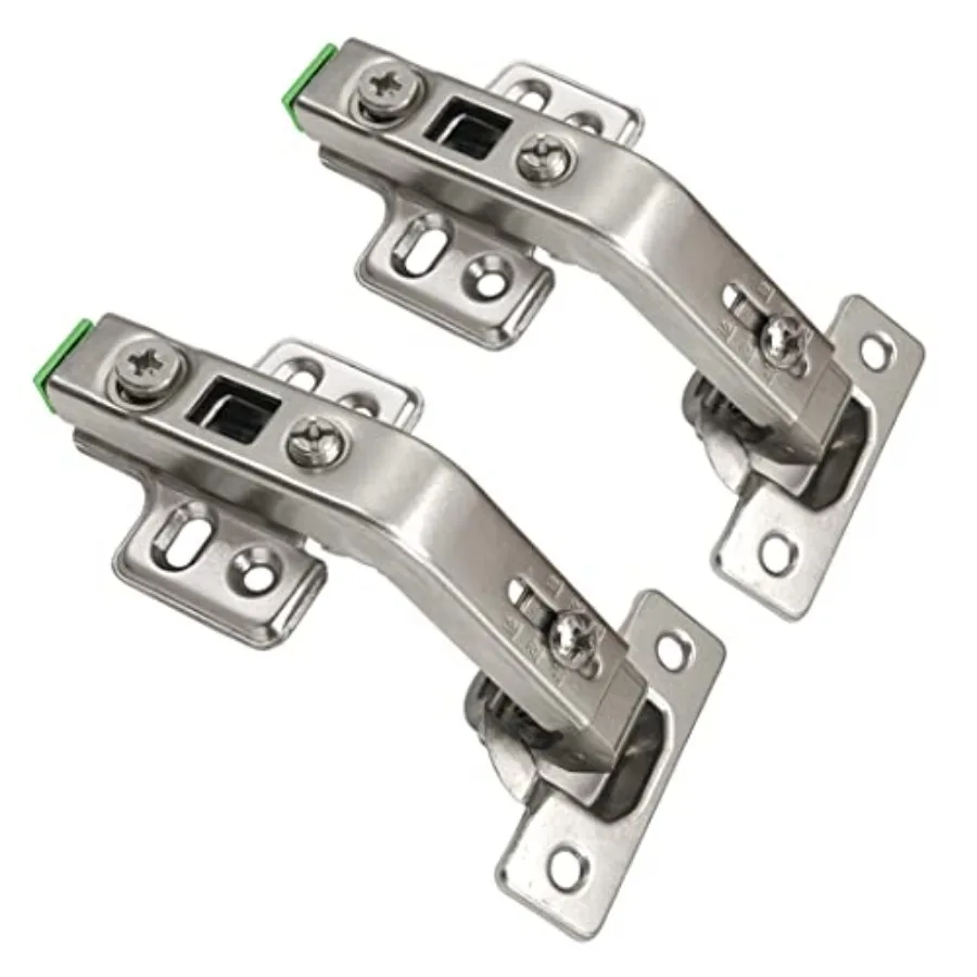 

0-Pack Lazy Susan Cabinet Hinges, Full Overlay Concealed European Style for Outer Corner Door, 3D Adjustable Clip-On 35-Degree