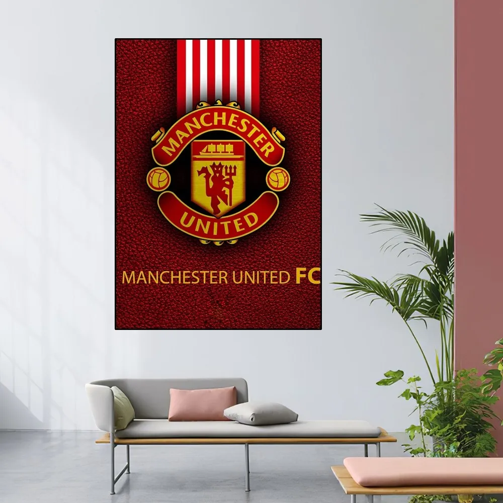 M-Manchester U-United F.C Poster Home Room Decor soggiorno camera da letto arte estetica pittura murale adesivi