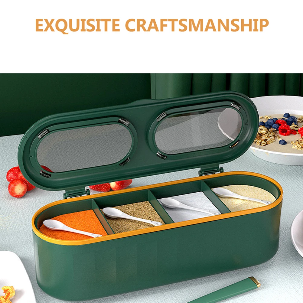 

Seasoning Box Spice Container Kitchen Jars PP Material Dustproof Storage Salt Pepper Sugar Household Supply