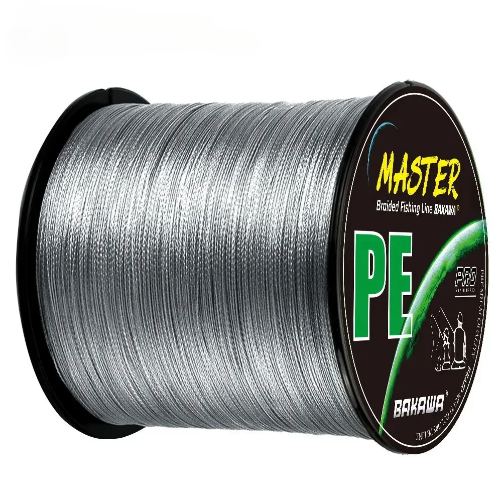 Bakawa 4 Stränge geflochtene Pe Angelschnur 300m 10-85lb Multi filament glatte Angelschnur für Angel köder Köder Pesca