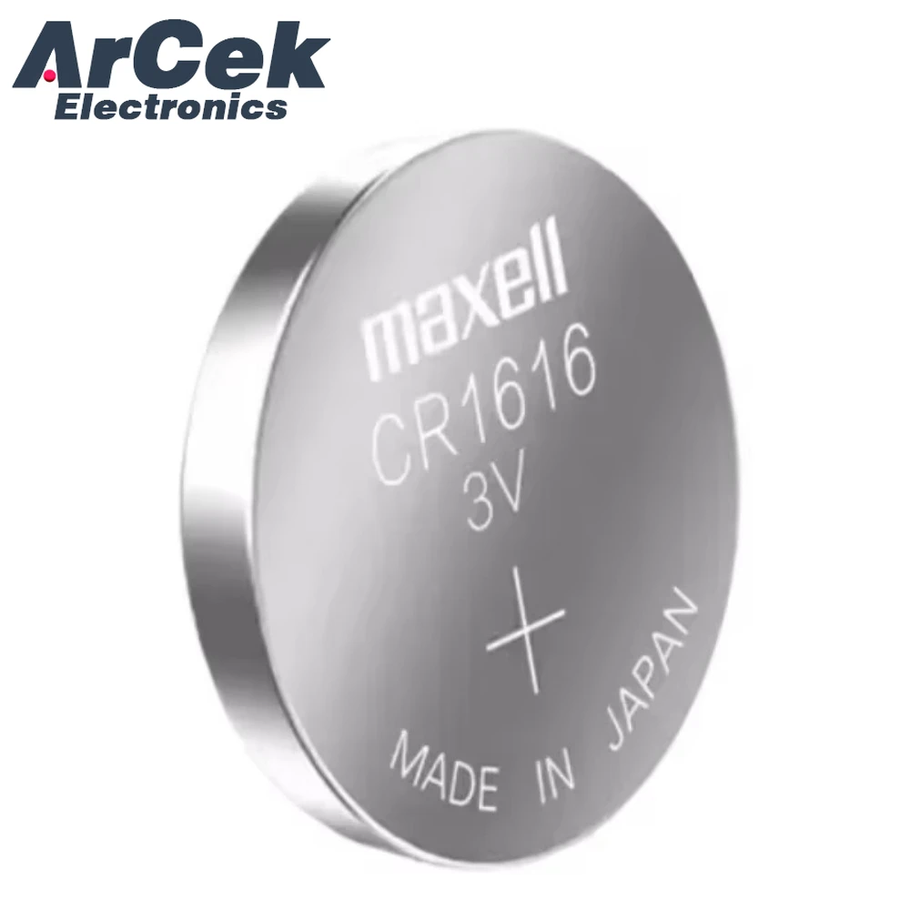 5PCS Original Maxell CR1616 3V Lithium Button Battery DL1616 ECR1616 LM1616 CR 1616 for Car Key Watch Toy Remote Coin Cell view 3
