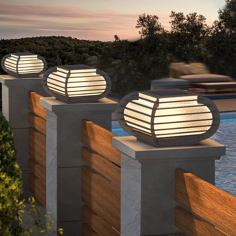 

Новые уличные светильники для ворот 2026 года, из нержавеющей стали, IP65, водонепроницаемые, для вилл, ландшафтные, светодиодные, квадратные, диммируемые, 20/30/40 см