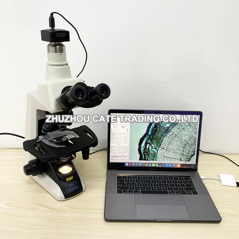 Focusable 0.35X 0.55X 1X C mount Coupler Adaptor Microscope Camera Adapter for Nikon Trinocular Microscope