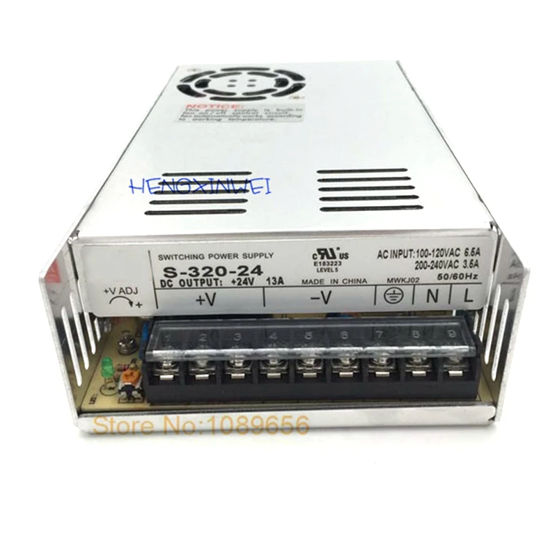 

Single Output Switching Power Supply Unit 320W AC To DC Converter S-320-5 S-320-12 S-320-15 S-320-24 S-320-36 S-320-48