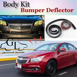 For Chevrolet Cruze J300 Bumper Lip Lips / Car Lip Shop Spoiler Car Scratch Proof Adhesive Strip / TOPGEAR Body Kit + Strip
