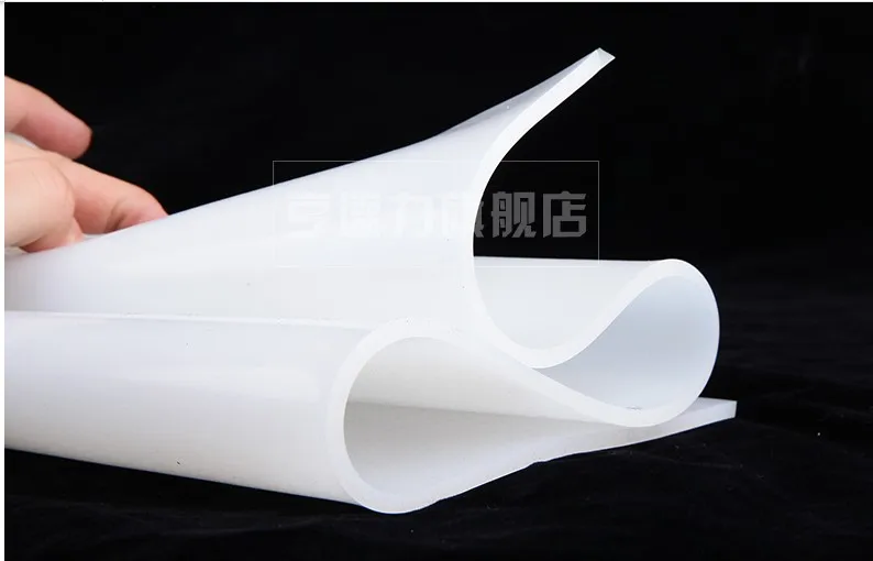 Silicone rubber sheet 500*500mm Clear Translucent Plate Mat High Temperature Resistance 100% Virgin Silikon Rubber Pad