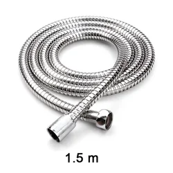 ZhangJi supporto flessibile per tubo flessibile per doccia 1.5m 2m tubo flessibile per doccia comune universale vendita calda tubo per doccia morbido colore argento/nero