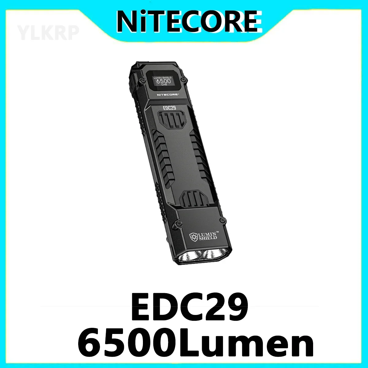 NITECORE EDC29 Utra Slim EDC Flashight 6500 Lumens USB-C Rechargeable Tactical Troch Light Built-in 2500mAh Li-ion Battery