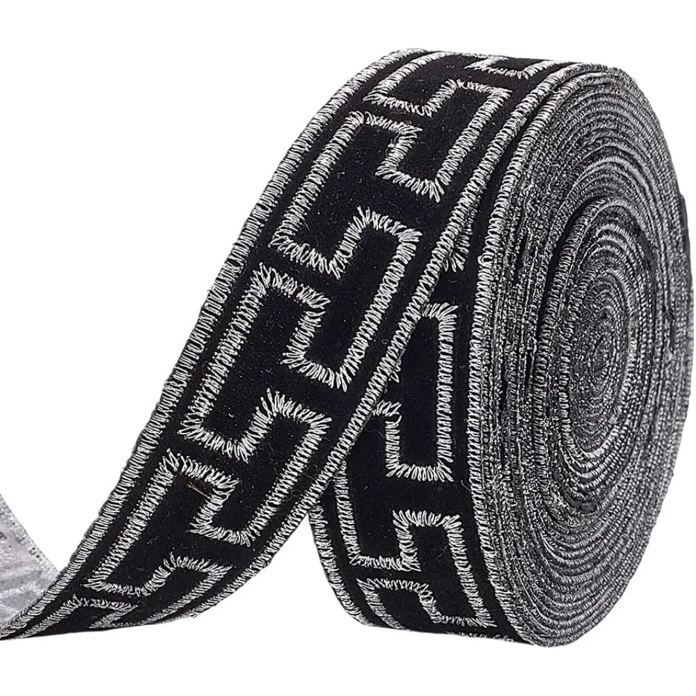 

Chinese Style Polyester Jacquard Ribbon for Garment Accessories 1 inch(24mm) 4.27 Yards(3.9m)/Bundle