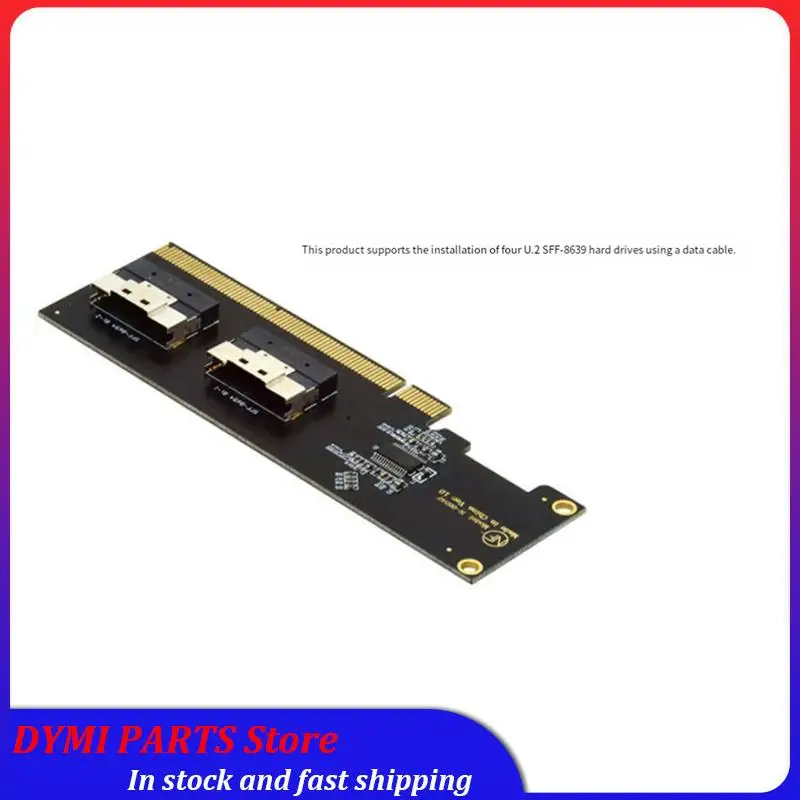 Global Sale-2X U.2 PCI-E محول، يزيد من إمكانات Pcie الخاصة بك: بطاقة محول Pcie 3.0 4.0 X16 إلى منفذين SFF-8654 8I Riser