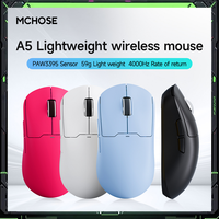 MCHOSE A5 Tri-Mode Wireless Gaming Mouse - 26000DPI PAW3395 Sensor  Type-C/2.4G/Bluetooth Esports Performance for PC