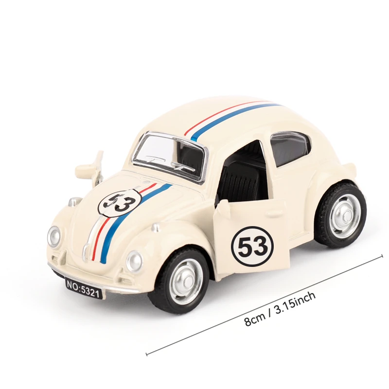 1:36 autobús de Golf coche de juguete furgoneta de aleación modelo de coche puerta abierta tirar hacia atrás coche de juguete Retro para niños para regalos