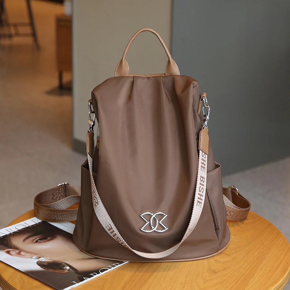 حقيبة ظهر نسائية 2024 جديدة خفيفة الوزن مقاومة للماء بسعة كبيرة متعددة الوظائف كاجوال أسهل لمباراة حقيبة سفر حقيبة ظهر مدرسية #5