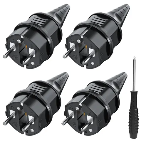 Ab AC güç adaptör soketi endüstriyel su geçirmez fiş değiştirilebilir yeniden kablolama Schuko uzatma kablosu konektörü dönüştürücü 16A 250V