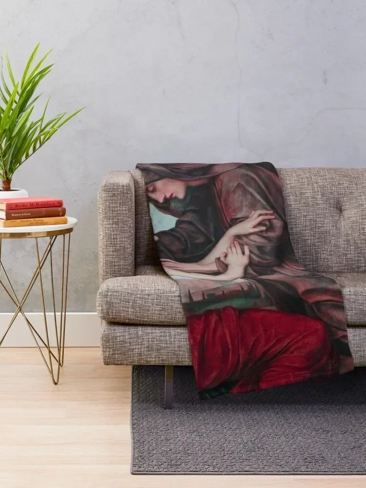 Angel of Death Evelyn De Morgan Painting Throw Blanket Sofas Extra Large Throw Vintage Bed Fashionable Blankets