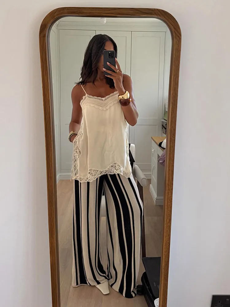 

Желтый полосатый вязаный пуловер, женские повседневные свитера свободного покроя с лацканами и длинными рукавами, 2025 г., женские уличные топы, шикарная осень