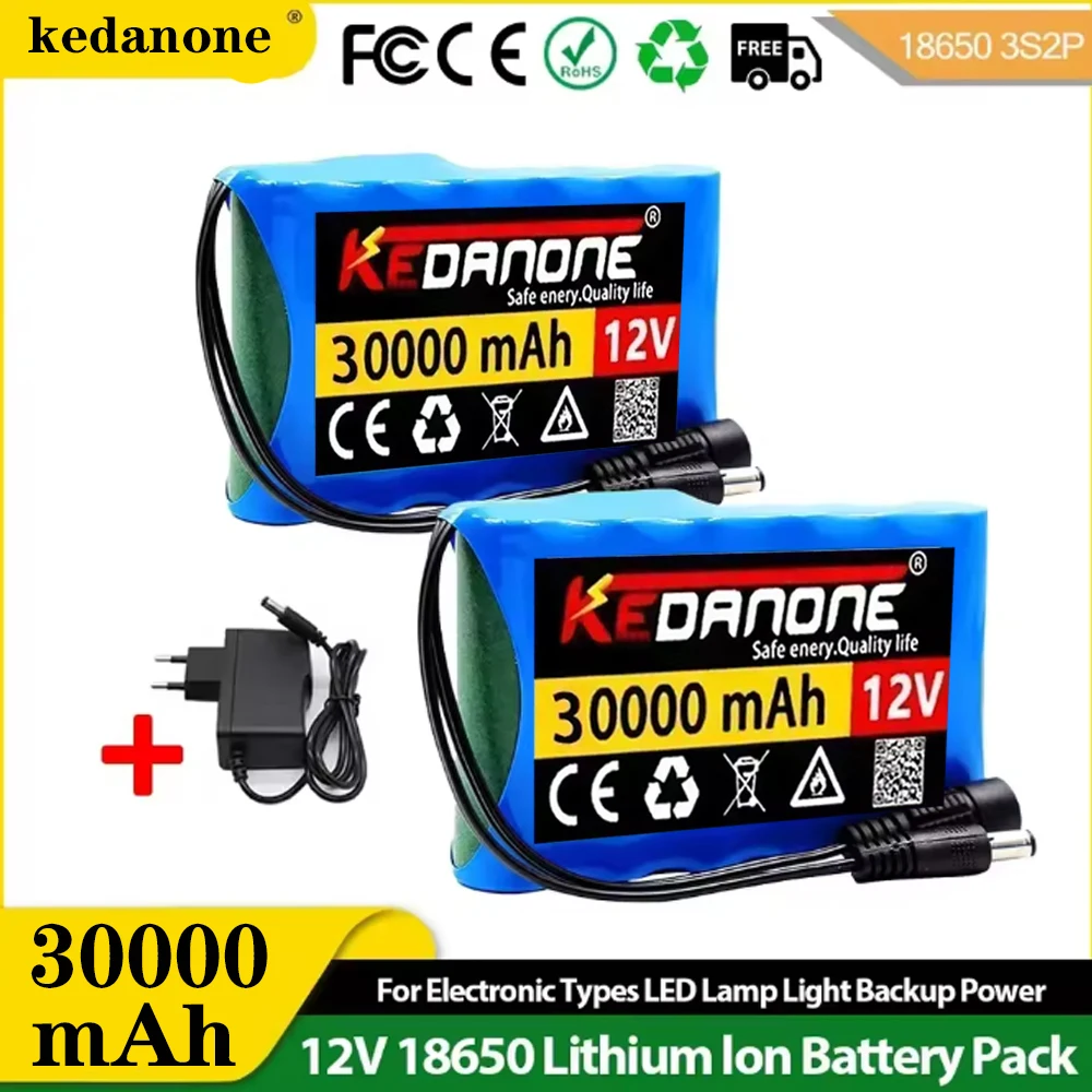 

New Portable 3S2P 12V 30000mah Rechargeable Li-Ion Battery, For LED Portable Rechargeable Li-ion Battery for fishing lights