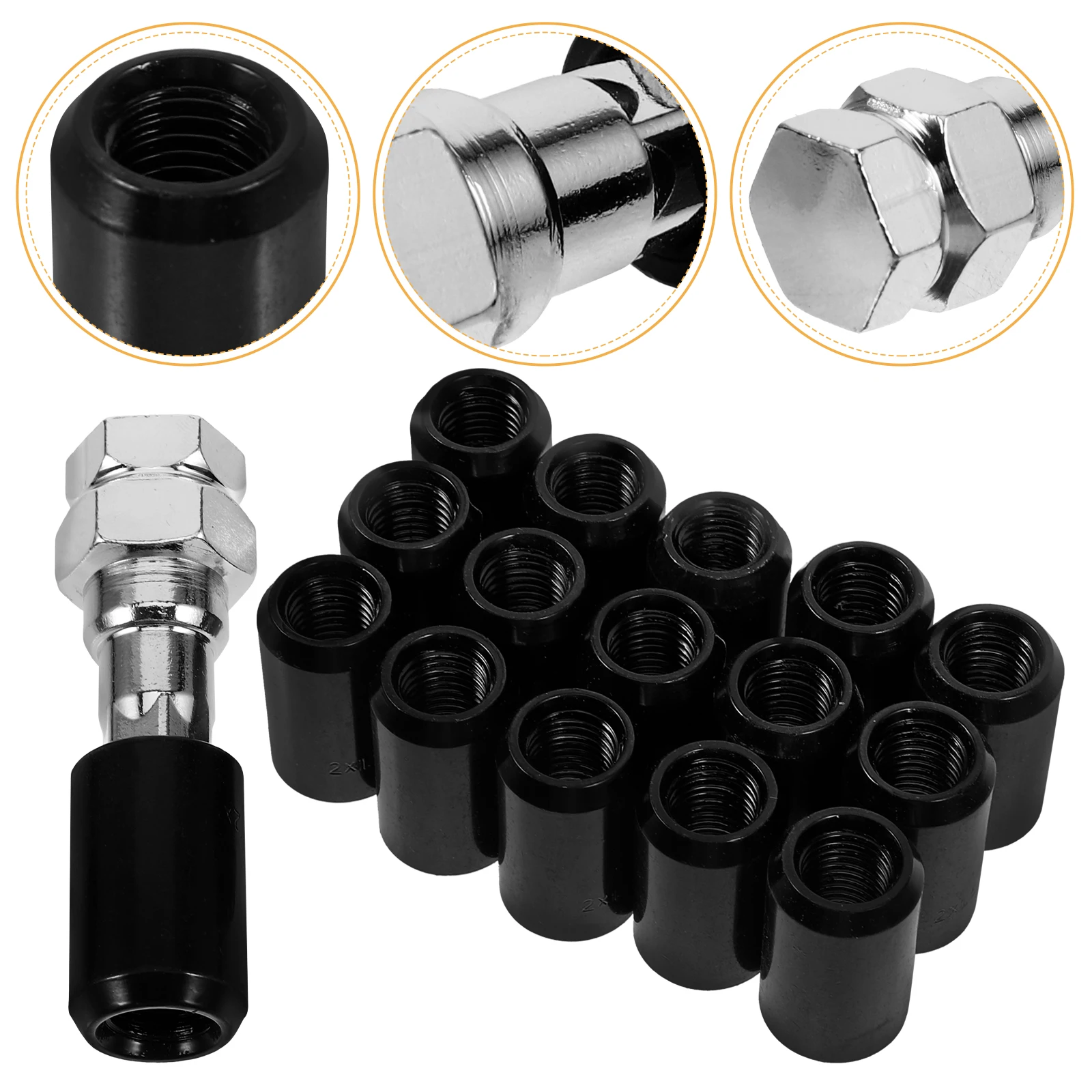 

Automotive Lug Nut Covers Car Wheel Nuts Caps Accessories Bolt and Aluminum Alloy