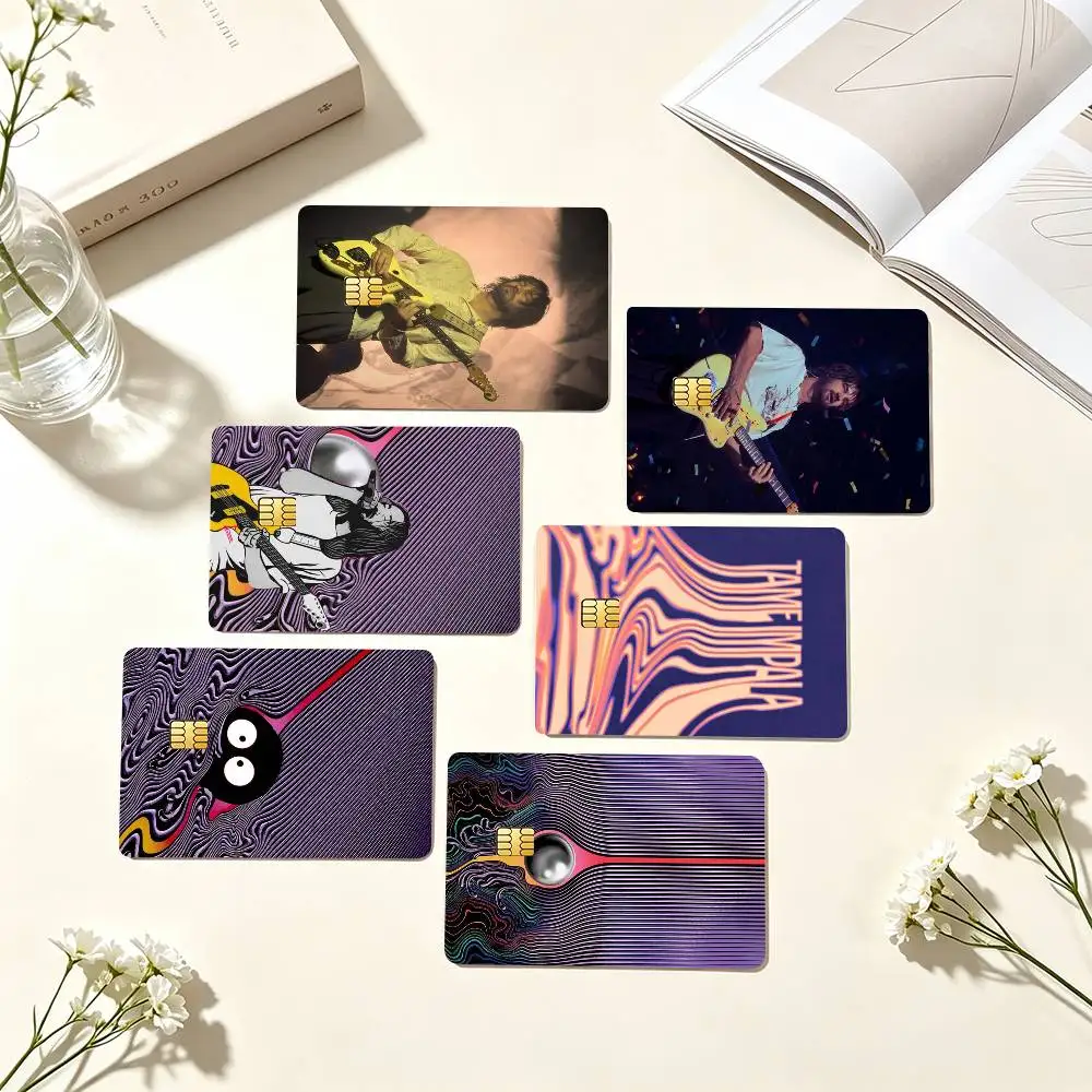 T-Tame Impala Rock Band Credit Card HD Stickers Game Card Decal Small Chip Waterproof Sticker Gift