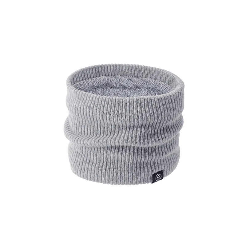 وشاح سميك من القطيفة للخريف والشتاء للجنسين لركوب الدراجات في الهواء الطلق وشاح بلوفر محبوك بسيط