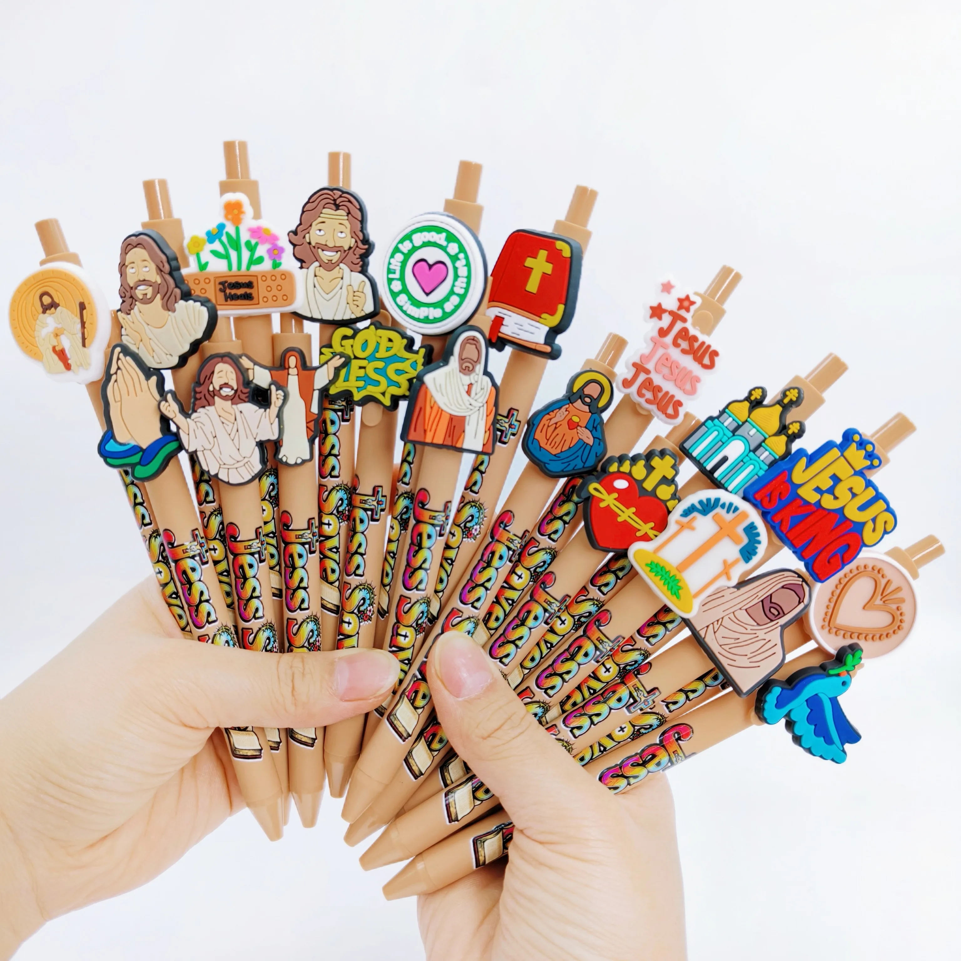 

8 шт./15 шт. шариковая ручка с религиозной веррой Иисус Спасательная вера подарочная ручка Хвала Иисуса подарочная ручка