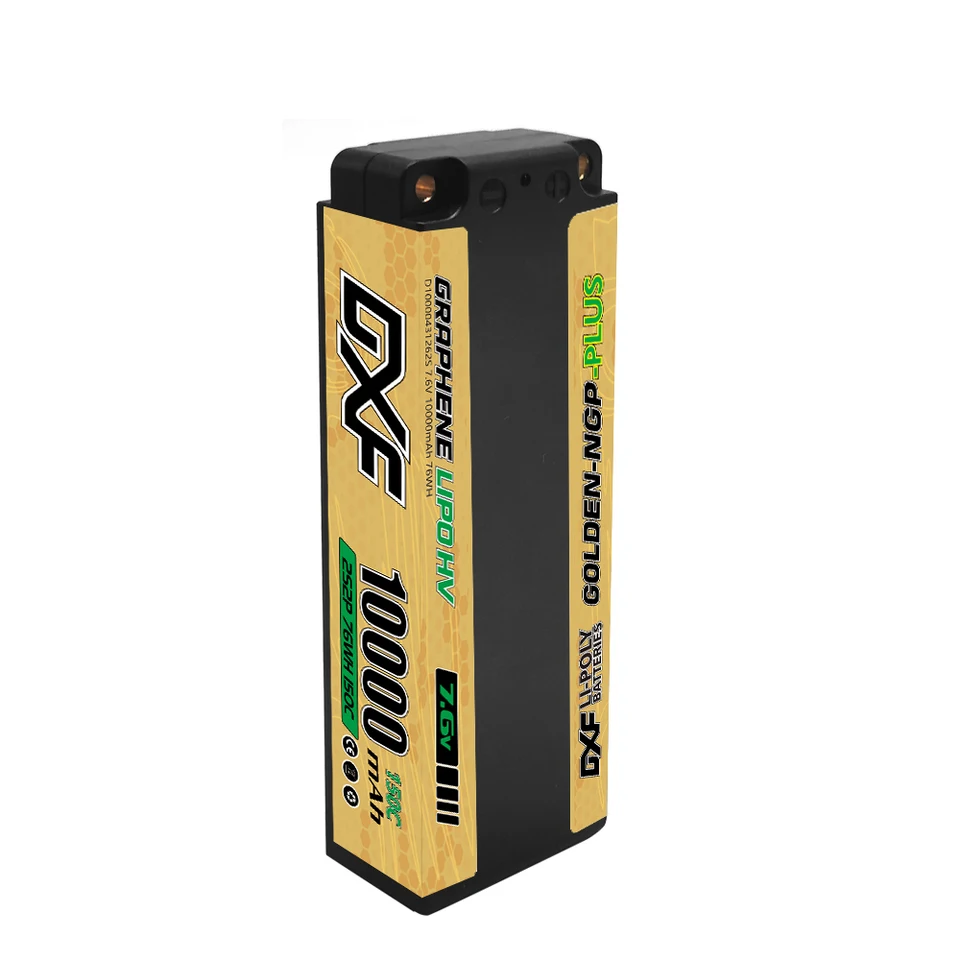 DXF Batería Lipo 2S 10000 MAh 150C – 2 Unidades, Con Conector Deans/T, Para Coches RC 1/8 Y 1/10, Losi, HPI, Axial Y Más