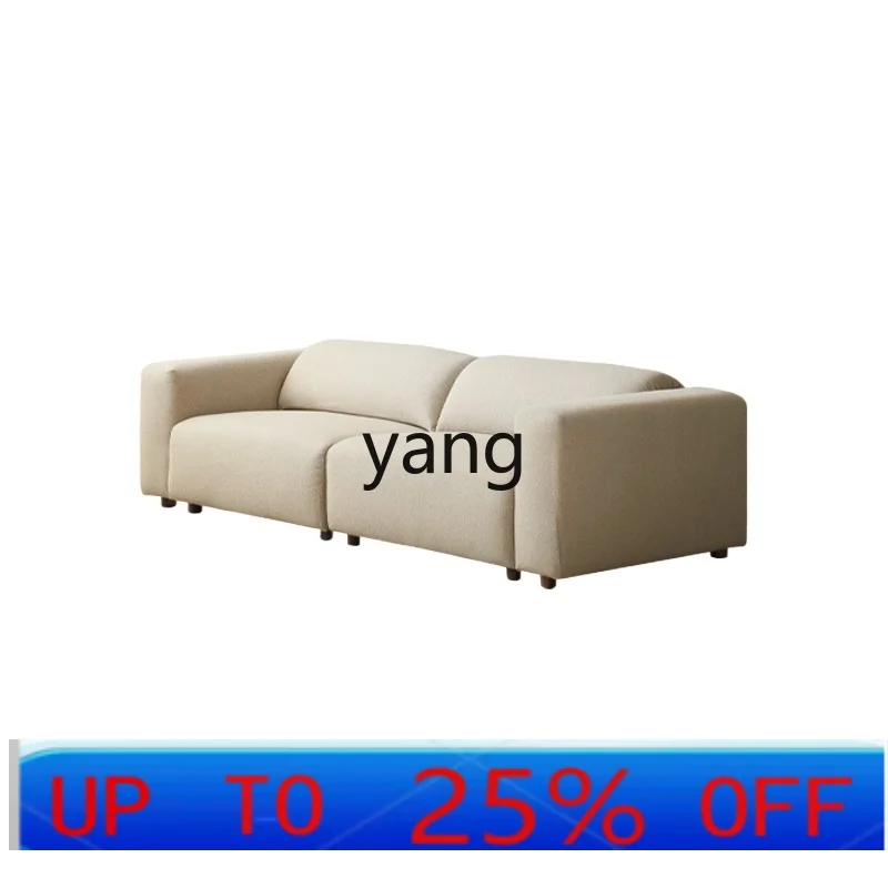 

LH fabric sofa modern simple living room removable and washable folding high backrest three-person straight row sofa