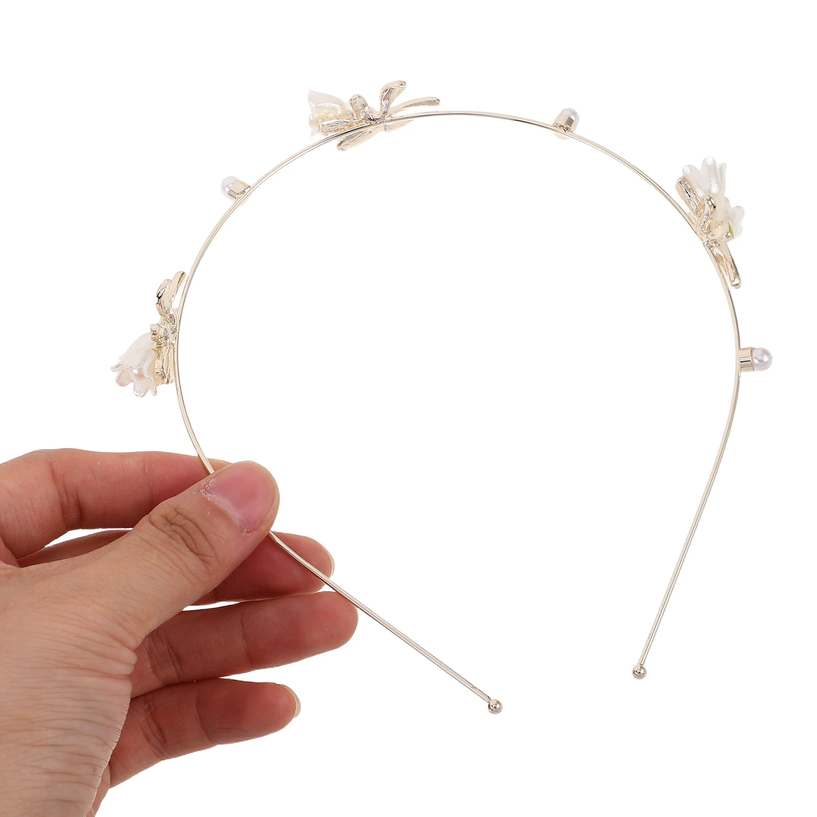 

Fairy Head Hoop Embellished Headbands for Women Boho Flower Hair Band Elegant Floral Headpiece Party Wedding Hair Accessory