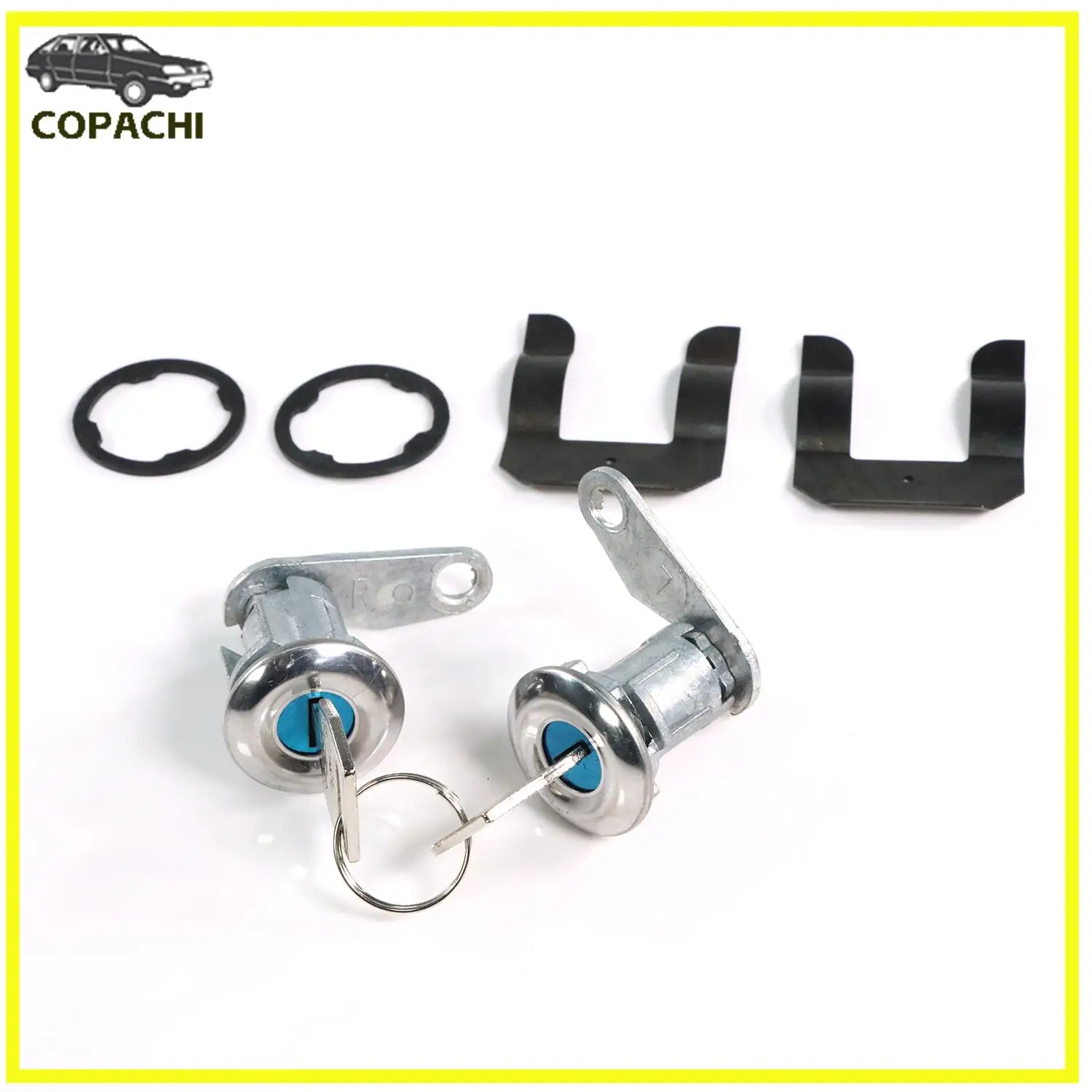 1 Juego de llaves de cilindro de cerradura de puerta 5070001 para E-150 250 350 Econoline Mercury Mustang personalizado F100 F150 F250 F350 piezas de motor de coche