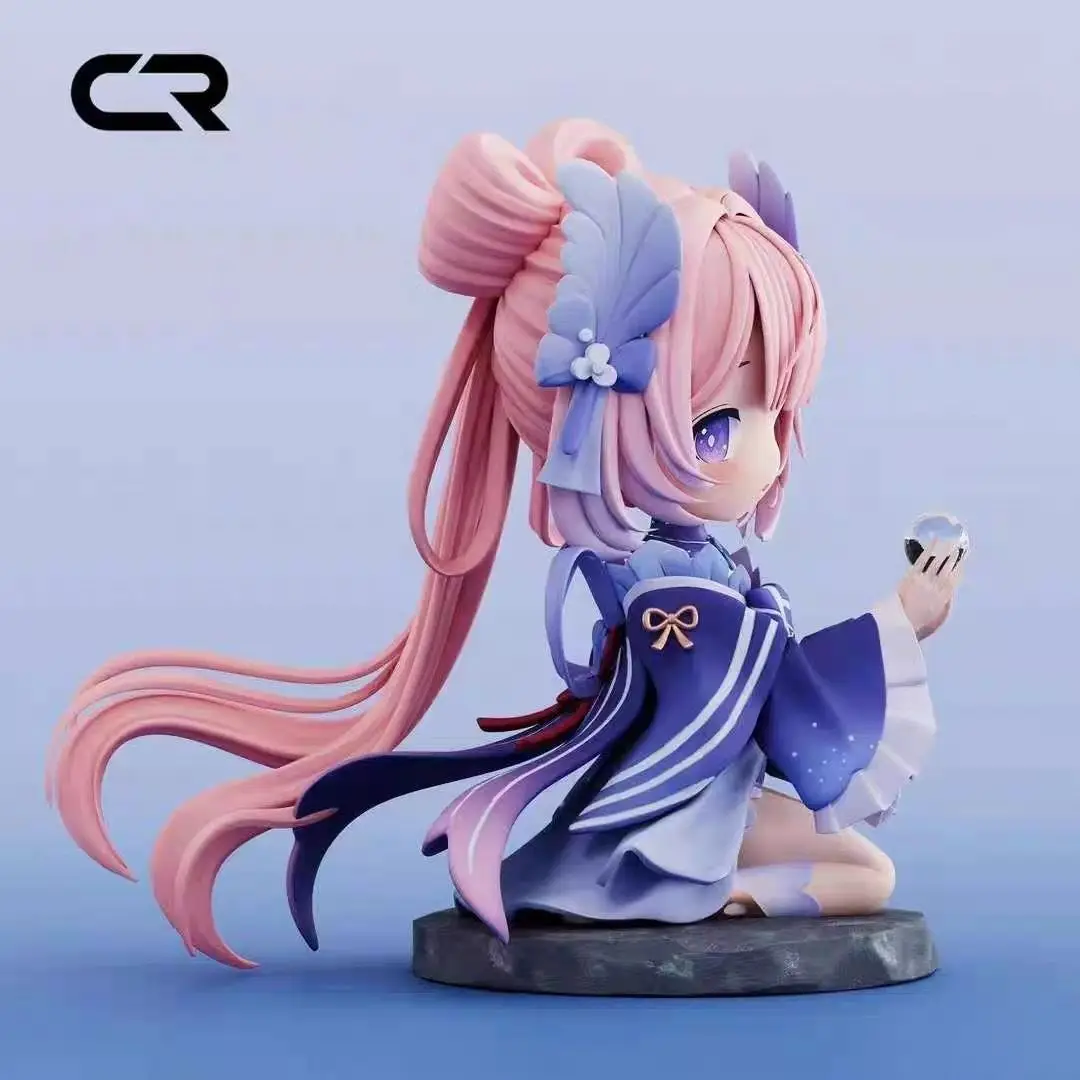 新しい三五宮ここみフィギュア原神アニメ置物三五宮 Q バージョン Pvc モデル像カスタマイズされた人形デコラギフト