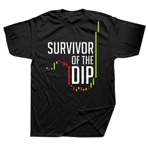 Mercado de Comércio de Criptomoedas Masculino T-Shirt, Algodão Streetwear, Manga Curta, Sobrevivente da Moda Dip, Bitcoin, Streetwear, Roupas 10 principais vendas mercado livre criptomoedas - №8