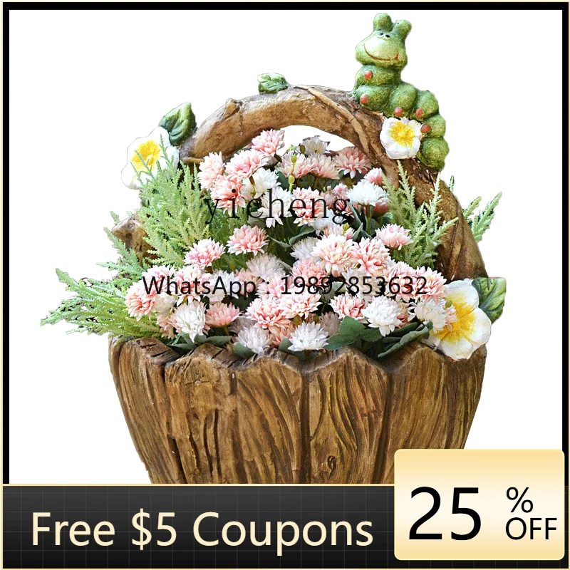 

ZZ Outdoor Courtyard Garden Creative Flower Basket Villa Home Lawn Decoration Horticultural Landscape Decoration