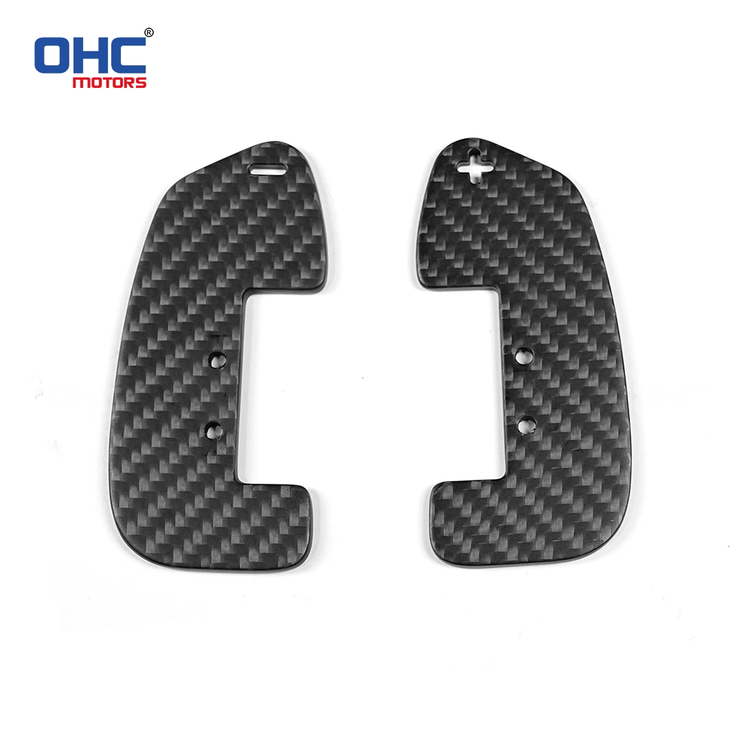 Carbon Fiber Spare Paddle Pads (No Base) Non-Blocking Turn Signal/High Beam Lever (Only Fit for Our Magnetic Shift Paddle Base)