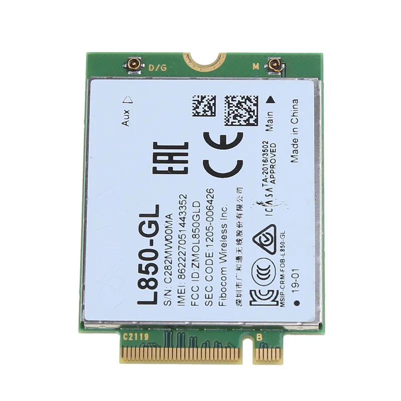 LTE Wireless Card Adapter Fibocom L850-GL WWAN Module for Lenovo ThinkPad X1 Carbon Gen6 X280 T580 T480s