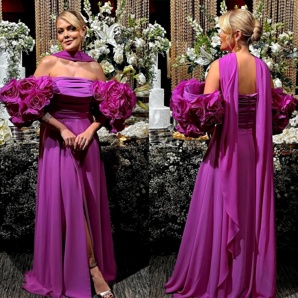 Customized Simple Jersey Evening Dress Elegant Off the Shoulder Sleeveless Homecoming Dresses Classic Special Occasion Gowns