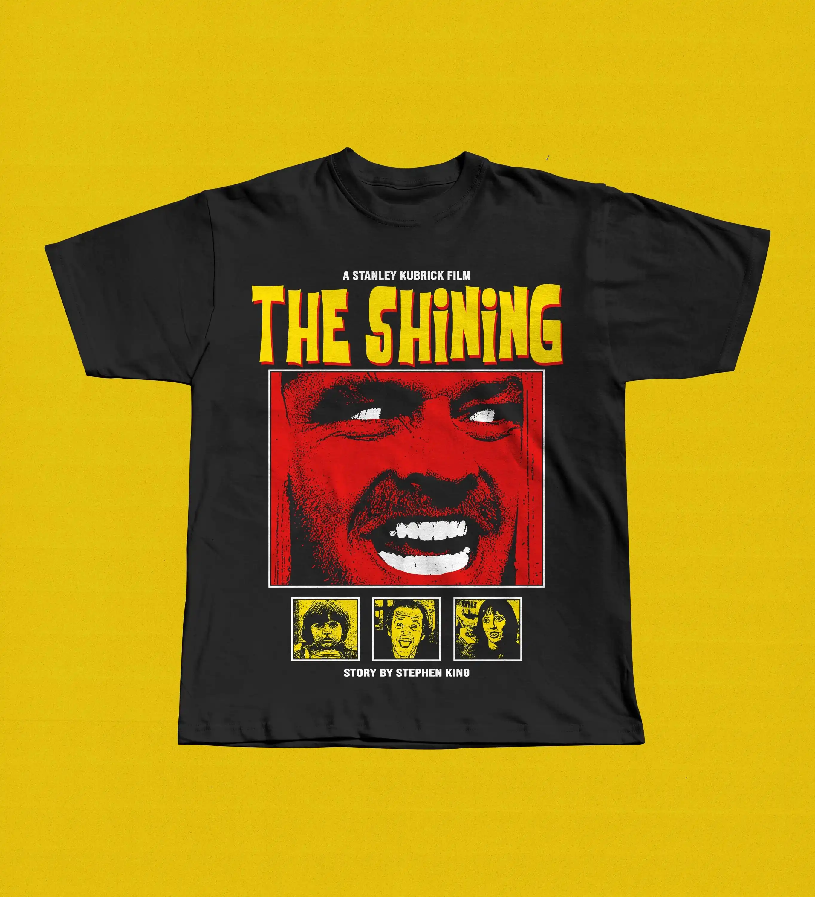 The Shining Jack Torrance  Stephen King Horror Movie Graphic T-Shirt Cotton Men Women Streetwear Tee