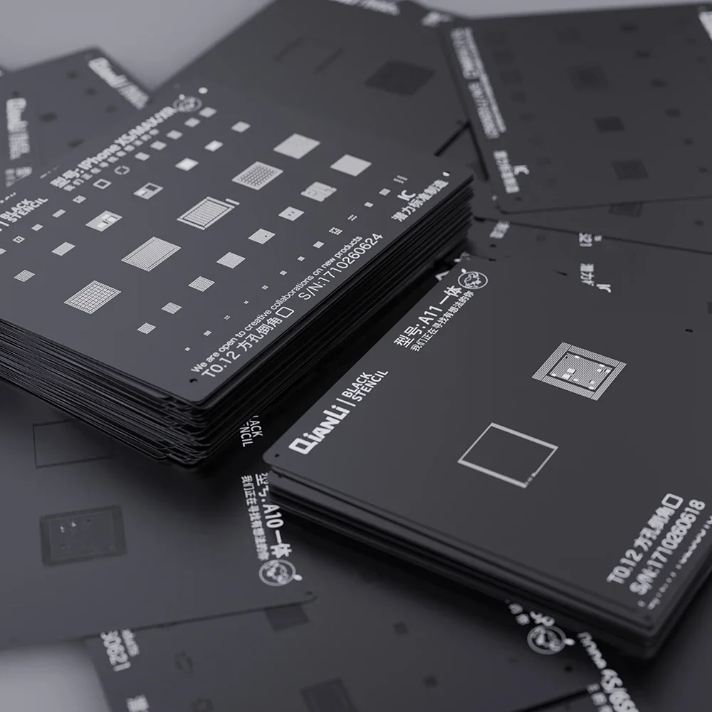 QIANLI roślin cyny czarny netto dla iPhone 6 6P 6S 6SP 7 7P 8 X XS XS MAX XR IC naprawy sadzenia cyny netto platformy