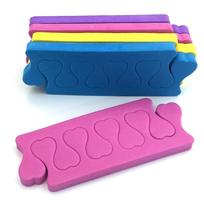 

50pcs Professional Pedicure Toe Separators Soft Foam Bulk Nail Salon Pedi Dividers EVA nail Separator/Finger Separator