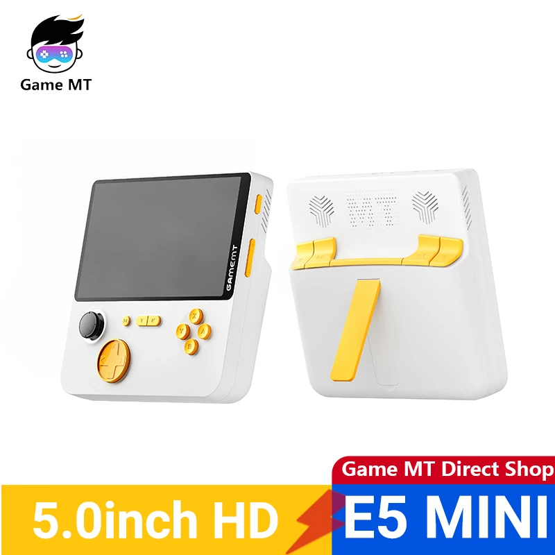 

GameMT E5 Handheld Game Console 5000mah POWER Bank 2 in 1 Fast Charger 17W Built-in Retro Games Support Earphone HDM PS1