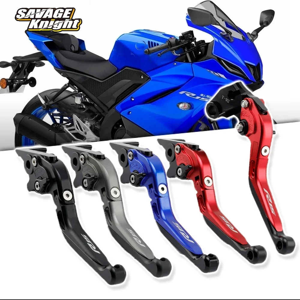 Motorcycle Brake Clutch Levers For YAMAHA YZF R15 V4  2022 Moto Ajustable Folding Extendable Leviers Modified Parts Accessories