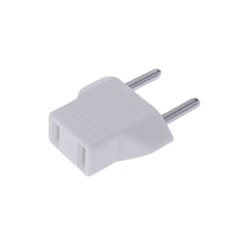 Universal US To EU Plug USA To Euro Europe Travel Wall AC Power Charger Outlet Adapter Converter 2 Round Socket Input Pin image 4