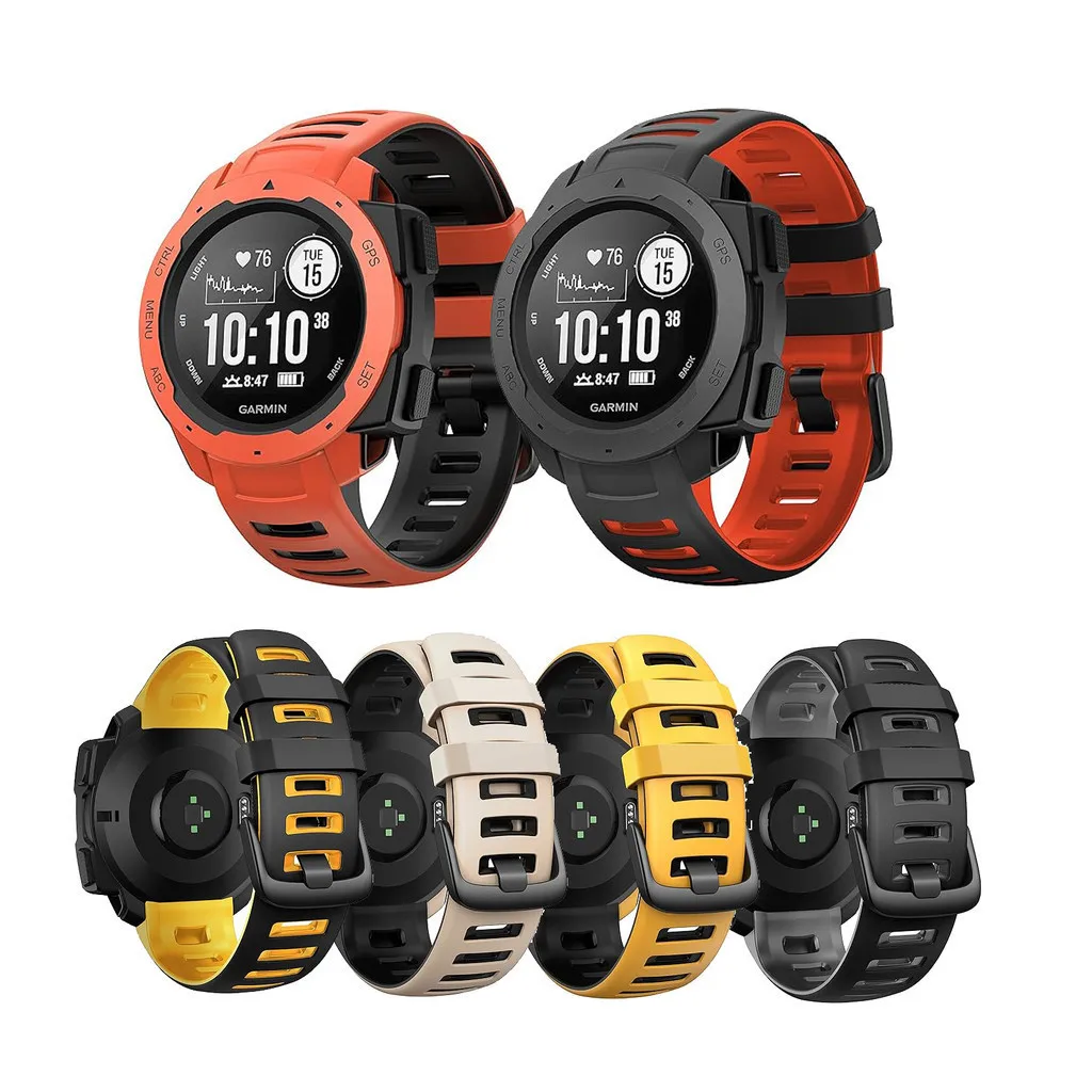 

For Garmin Instinct Tide Esport Solar Tactical Silicone Wristband Bracelet Smart Watch Band