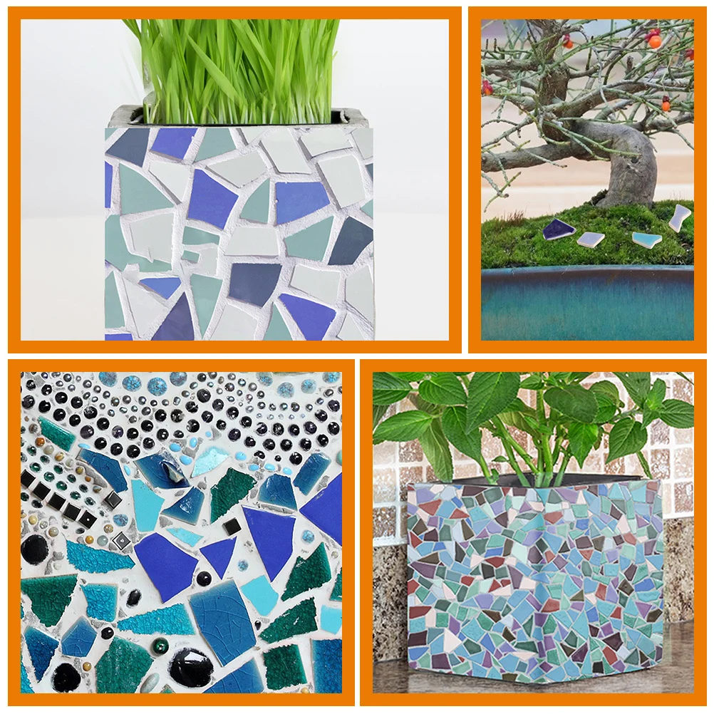 

Mosaic Ceramic Tiles Irregular Pieces for DIY Crafts Decorative Clocks Vases Bracelets Unique Patterns Gift Ideas
